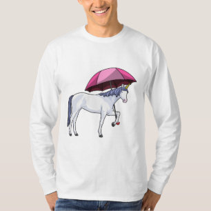 Camiseta Unicórnio com guarda-chuva