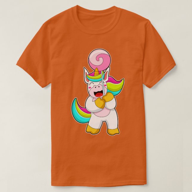 Camiseta Unicórnio com Lollipop (Frente do Design)