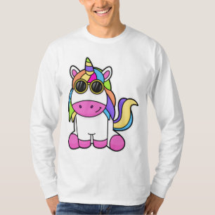 Camiseta Unicórnio com óculos de sol