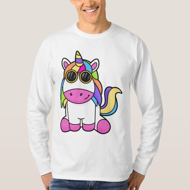 Camiseta Unicórnio com óculos de sol (Frente)