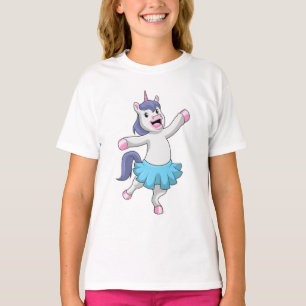 Camiseta Unicórnio como Ballerina no Balé