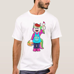 Camiseta Unicórnio como Pincel