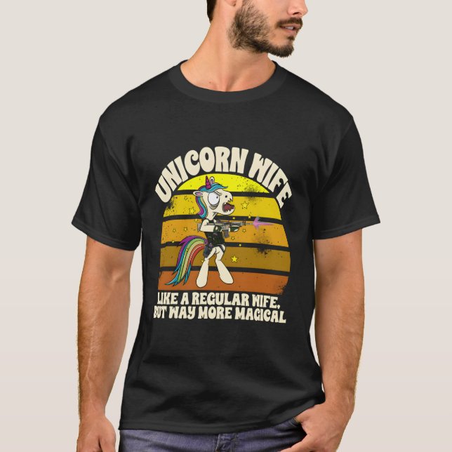 Camiseta Unicórnio Como Regular, Mas Muito Mais Mágico (Frente)