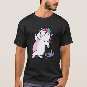 Camiseta Unicórnio Correndo Fábul Criatura Esporte vintage