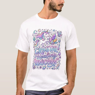 Camiseta Unicórnio Cristal Cura Presente Unicórnio Ideia Ve