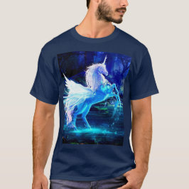 Camiseta Unicórnio da Lua da Mulher Pegasus