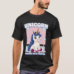 Camiseta Unicórnio Dançando Com Propósito Unicórnio