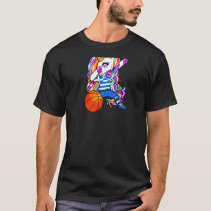 Camiseta Unicórnio Dançando Fãs de Basquete da Grécia Camis