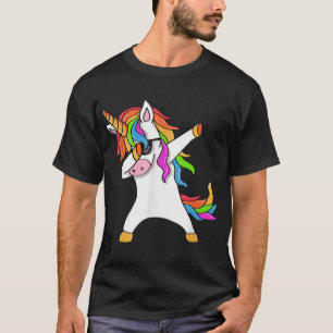 Camiseta Unicórnio Dançando Unicórnio Dab Presente de Unicó