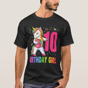 Camiseta Unicórnio De 10 Anos, Flexibindo 10ª Rapariga De