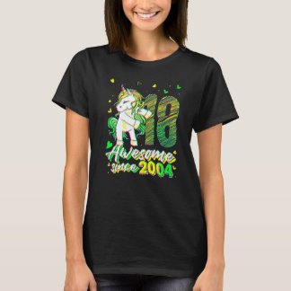 Camiseta Unicórnio de 18 Anos Passando Fio Dental no Aniver