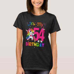 Camiseta Unicórnio De 54 Anos É Minha 54ª Rapariga De Anive