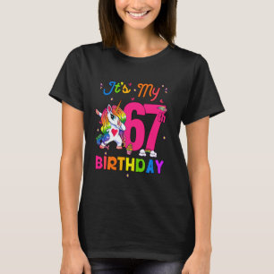 Camiseta Unicórnio de 67 anos É minha 67 aniversariante Pa