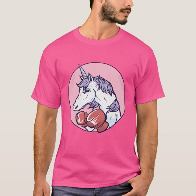 Camiseta Unicórnio de Boxe (Frente)