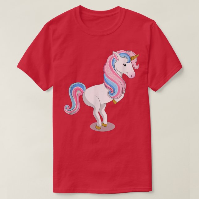 Camiseta unicórnio de dança bonito (Frente do Design)