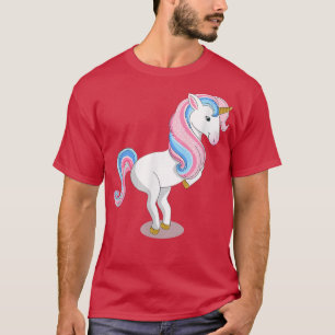 Camiseta unicórnio de dança bonito