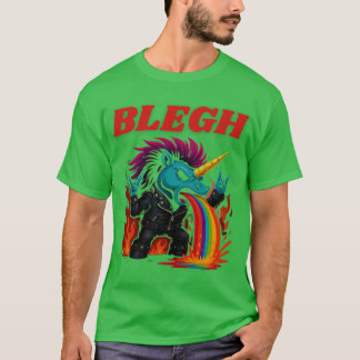 Camiseta Unicórnio de metal Blegh pesado vintage