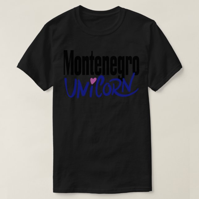 Camiseta Unicórnio de Montenegro (Frente do Design)