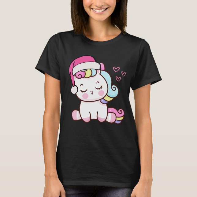 Camiseta Unicórnio de Natal (Frente)