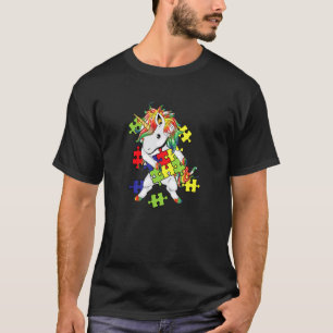 Camiseta Unicórnio de Passar Fio de Conscientização do Auti