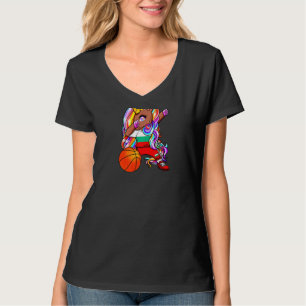 Camiseta Unicórnio de Pele Marrom Fazendo Dab na Bulgária J