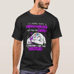 Camiseta Unicórnio de Preguiça Fofa Eu Sofro de Conscientiz