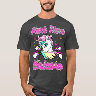 Camiseta Unicórnio de Tempo de Peça de Cuta