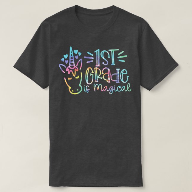 Camiseta Unicórnio De Volta Às Faculdades Raparigas 1rua É (Frente do Design)