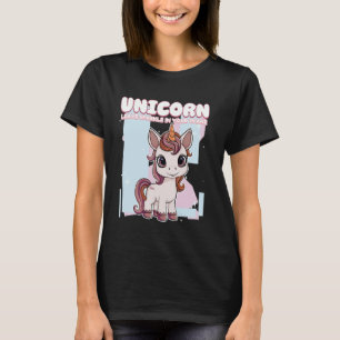 Camiseta Unicórnio Deixe Brilho No Seu Rastro Unicórnio