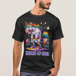 Camiseta Unicórnio do Aço - Gym Engraçado
