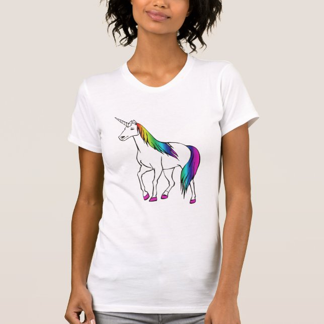 CAMISETA UNICÓRNIO DO ARCO-ÍRIS (Frente)