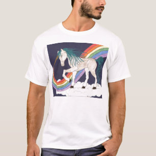 Camiseta Unicórnio do arco-íris