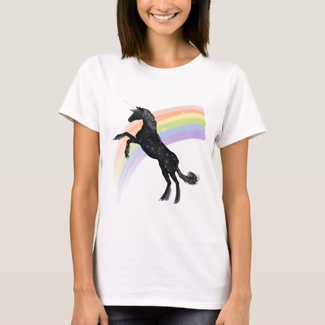 Camiseta Unicórnio do arco-íris (Frente)