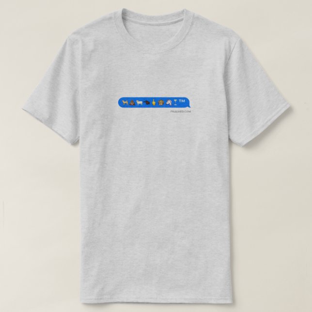 Camiseta unicórnio do macaco do cão dos emojis (Frente do Design)