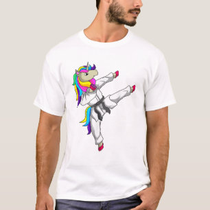 Camiseta Unicórnio do Taekwondo Aluno de Arte Marcial Tae K