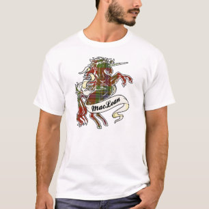 Camiseta Unicórnio do Tartan de MacLean