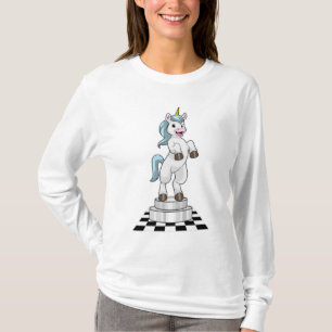 Camiseta Unicórnio do Xadrez como Cavaleiro do Xadrez