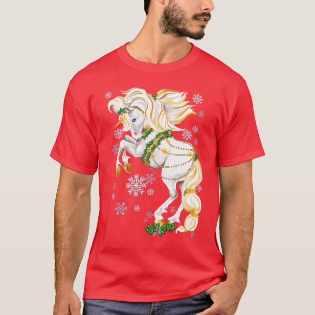 Camiseta Unicórnio dos *Christmas (Frente)
