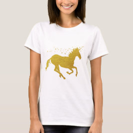 Camiseta Unicórnio Dourado