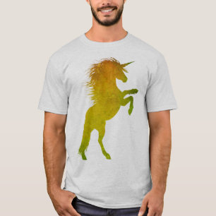 Camiseta Unicórnio Dourado do Grunge