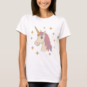 Camiseta unicórnio e faíscas estelares