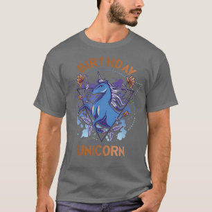 Camiseta Unicórnio e unicórnio de aniversário e japonês