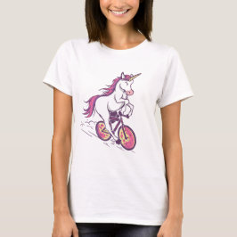 Camiseta Unicórnio em Bicicleta