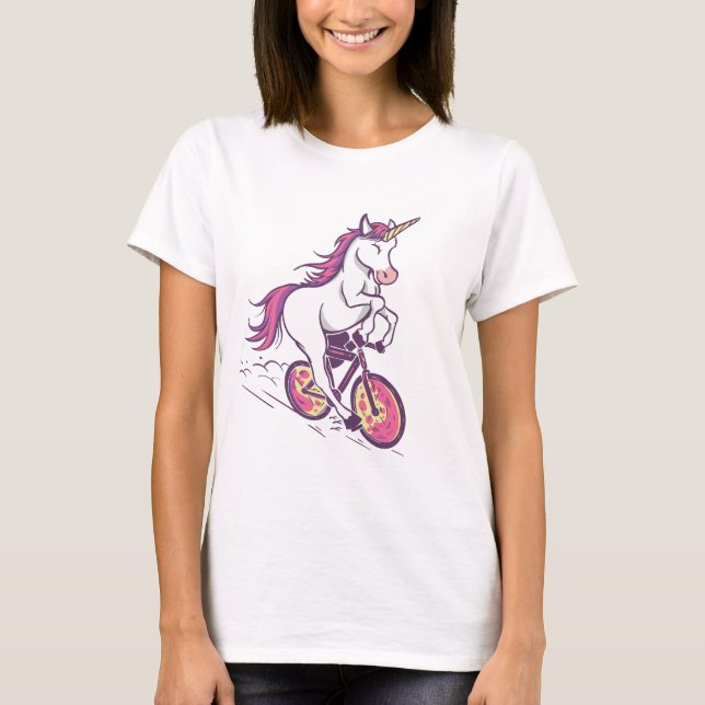 Camiseta Unicórnio em Bicicleta (Frente)