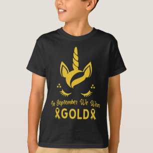 Camiseta Unicórnio Em Setembro Vestimos Cancer De Infância