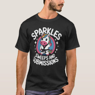 Camiseta Unicórnio Engraçado de Jiu Jitsu BJJ Grappling