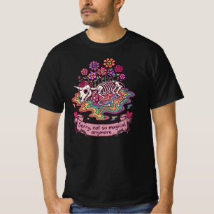 Camiseta Unicórnio Engraçado Já Não Tão Mágico