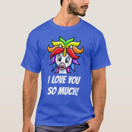 Camiseta Unicórnio Eu Te Amo Tão Engraçado