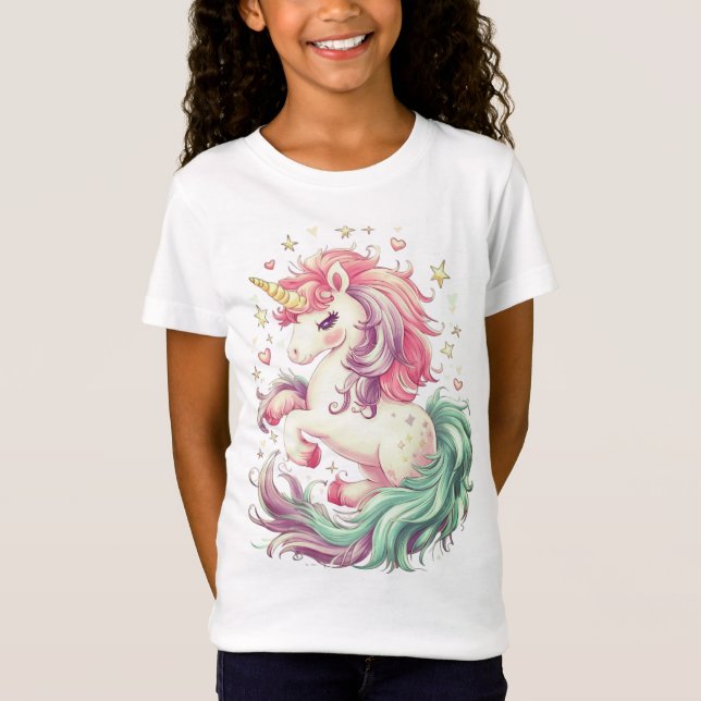Camiseta unicórnio fantasia (Frente)