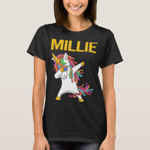 Camiseta Unicórnio Feliz - Nome Millie